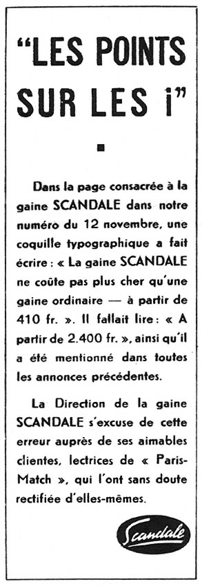 Marque Scandale 1949