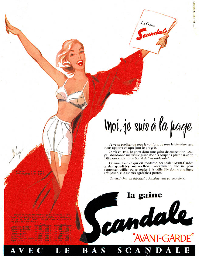 Publicit� Scandale 1956