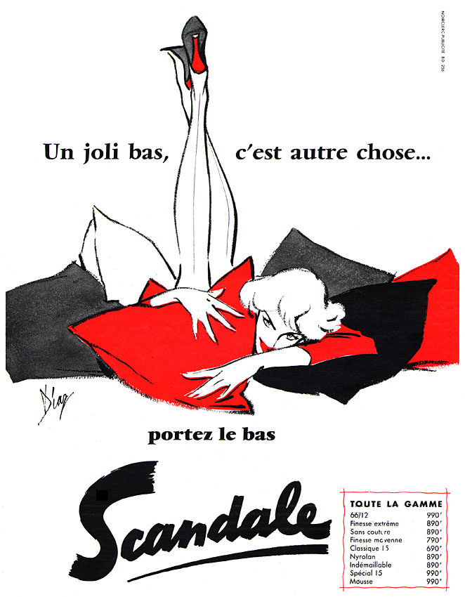 Publicit� Scandale 1957