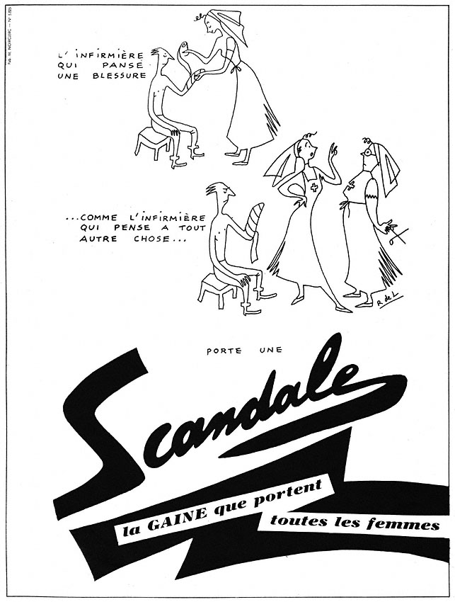 Publicit� Scandale 1950