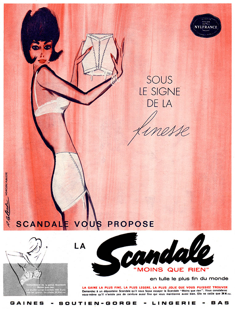 Publicit� Scandale 1961