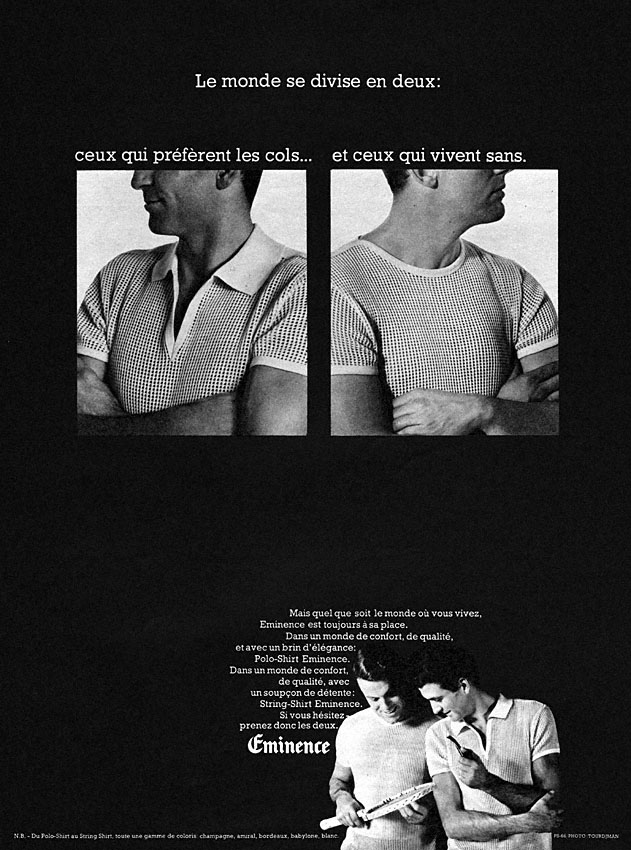 Publicit� Eminence 1966