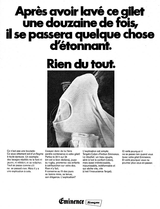 Publicit� Eminence 1967