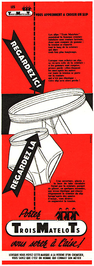 Marque Trois matelots 1955