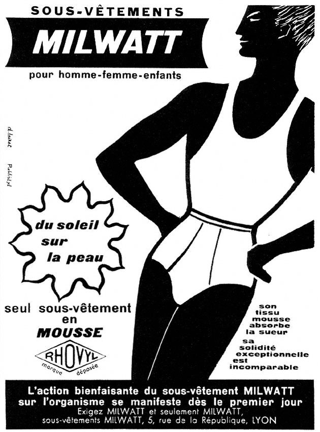 Publicit� Milwatt 1958