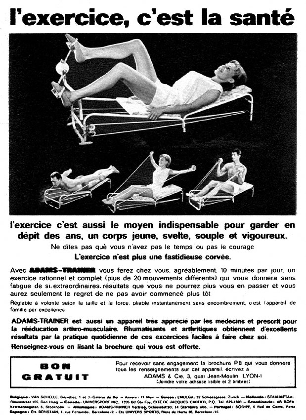 Publicit� Adams Trainer 1969