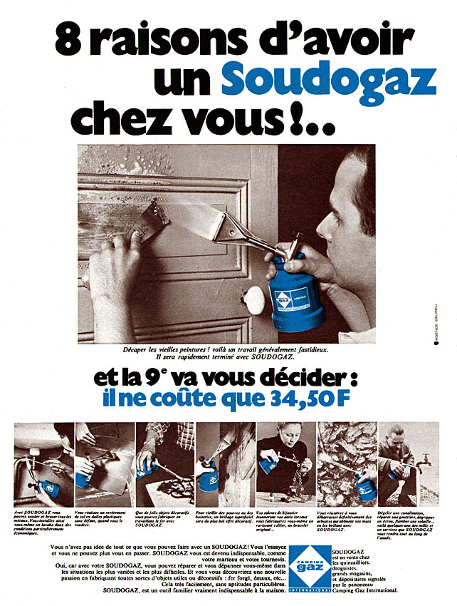 Publicit� Camping Gaz 1970