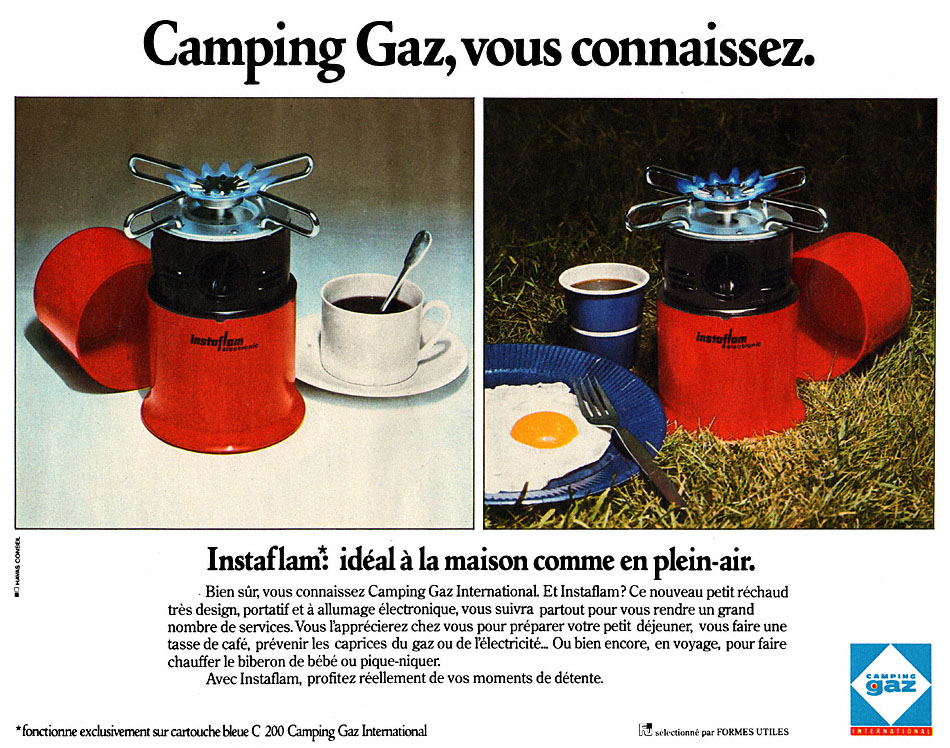 Publicit� Camping Gaz 1975
