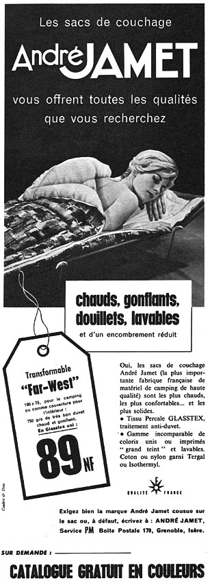Publicit� Jamet 1961