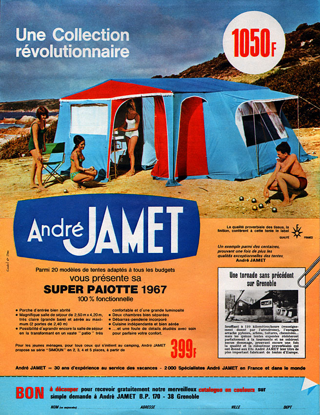 Publicit� Jamet 1967