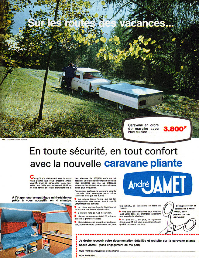 Publicit� Jamet 1968