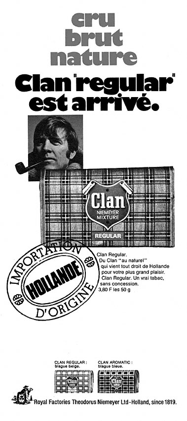 Publicit� Clan 1973