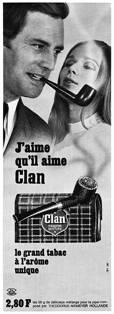 Publicit� Clan 1968