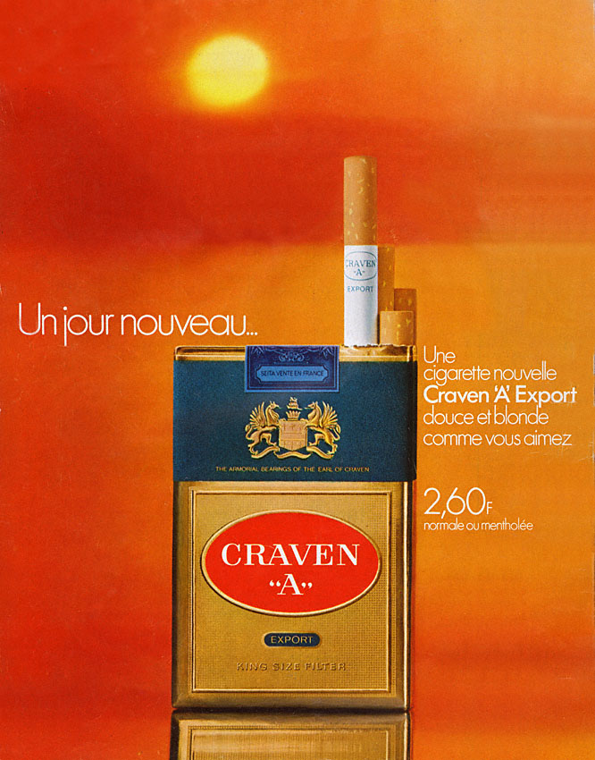 Publicit� Craven 1971
