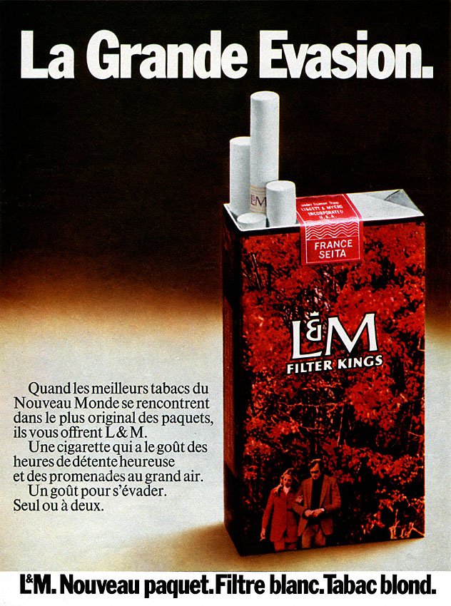 Publicit� L&M 1972