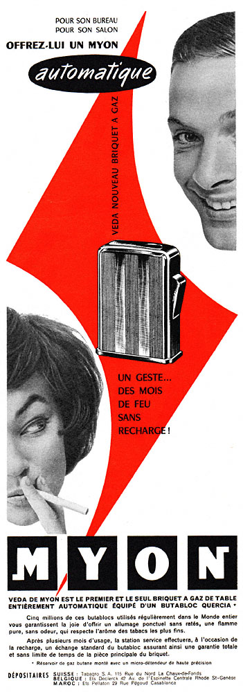 Publicit� Myon 1957