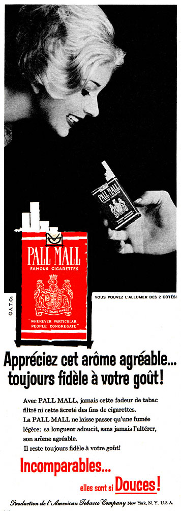 Marque Pall Mall 1962