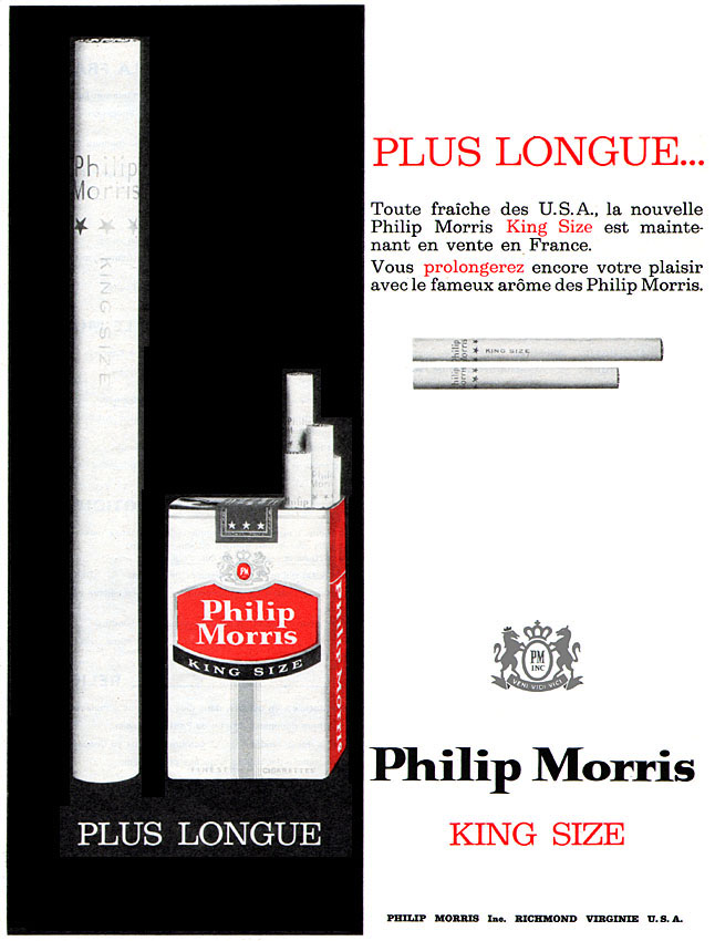 Publicit� Philip Morris 1962