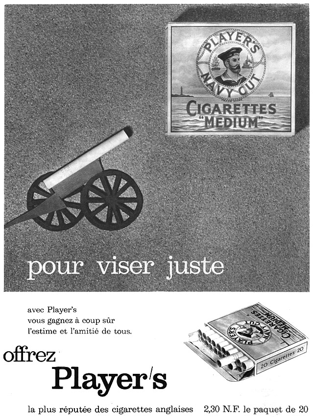 Publicit� Player's 1960