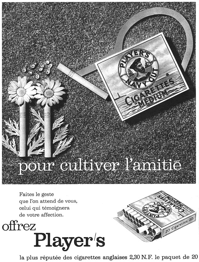Publicit� Player's 1960