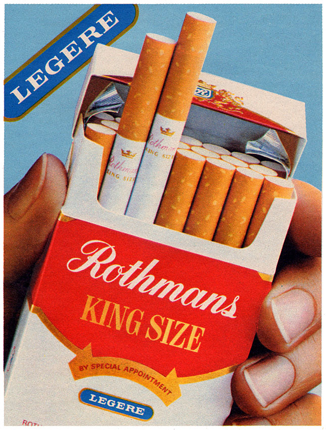 Publicit� Rothmans 1981