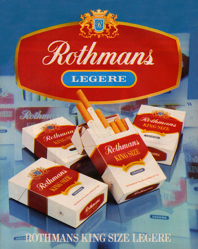 Publicit� Rothmans 1981