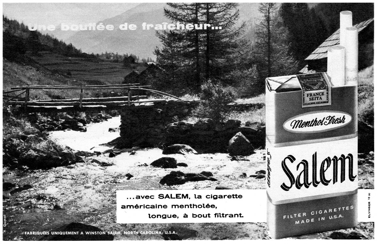 Publicit� Salem 1959