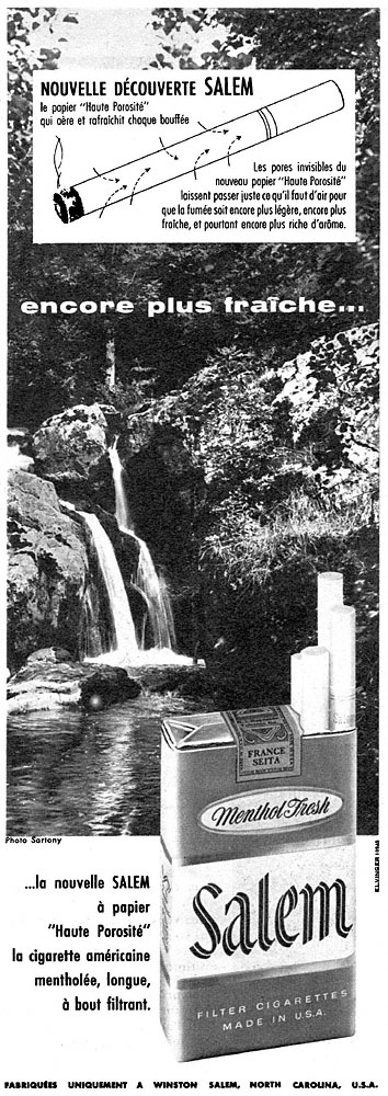 Publicit� Salem 1959