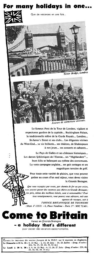 Marque Angleterre 1955