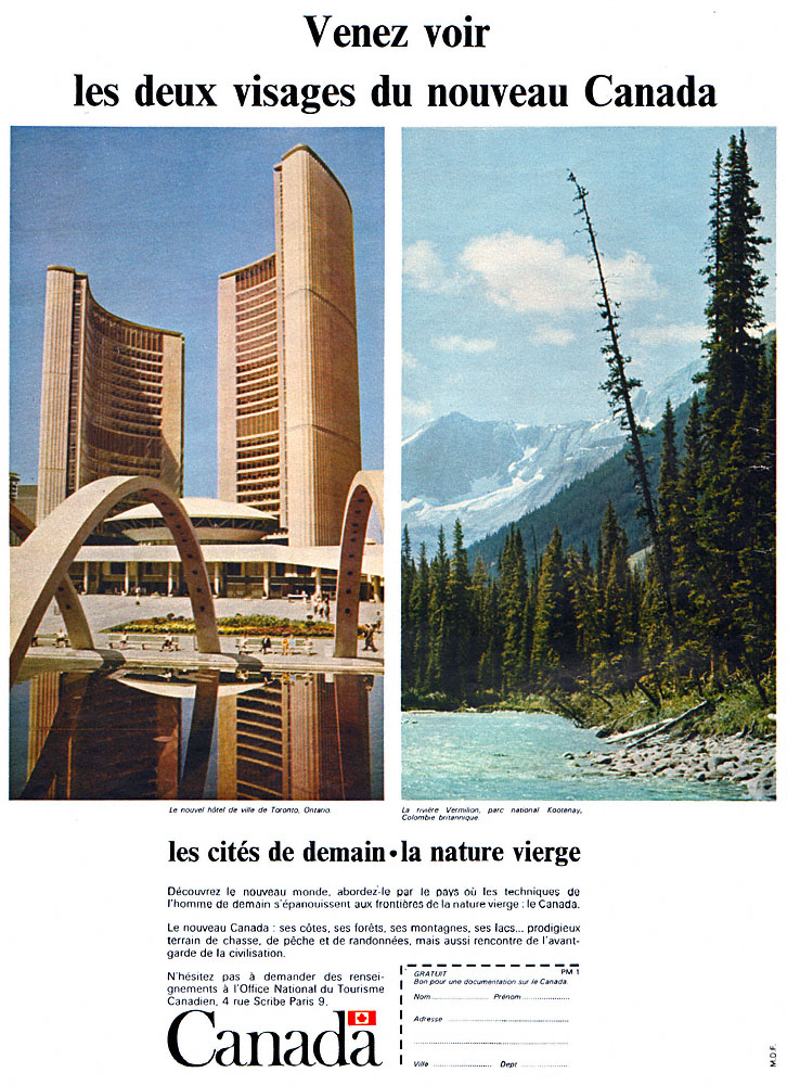 Publicit� Canada 1967