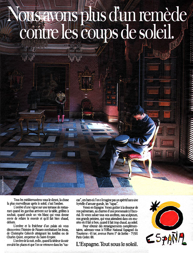 Publicit� Espagne 1986
