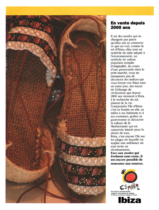 Publicit� Espagne 1991