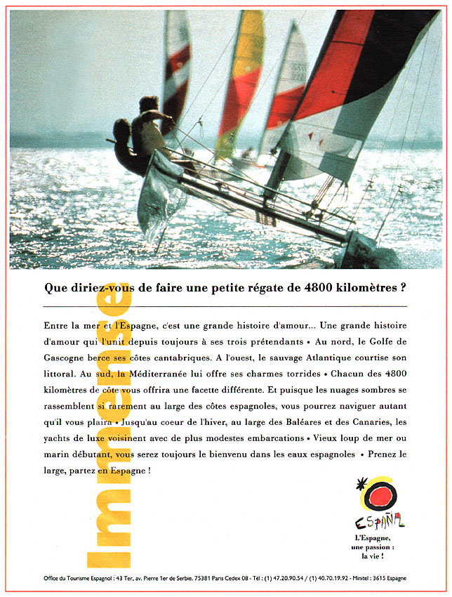 Publicit� Espagne 1993
