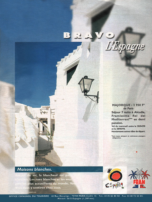 Publicit� Espagne 1998
