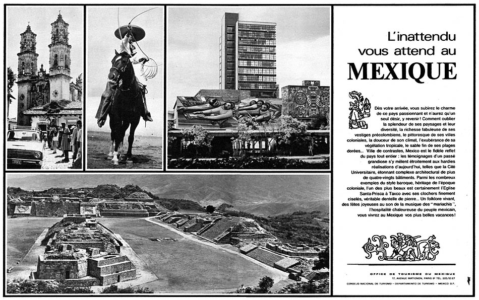 Publicit� Mexique 1970