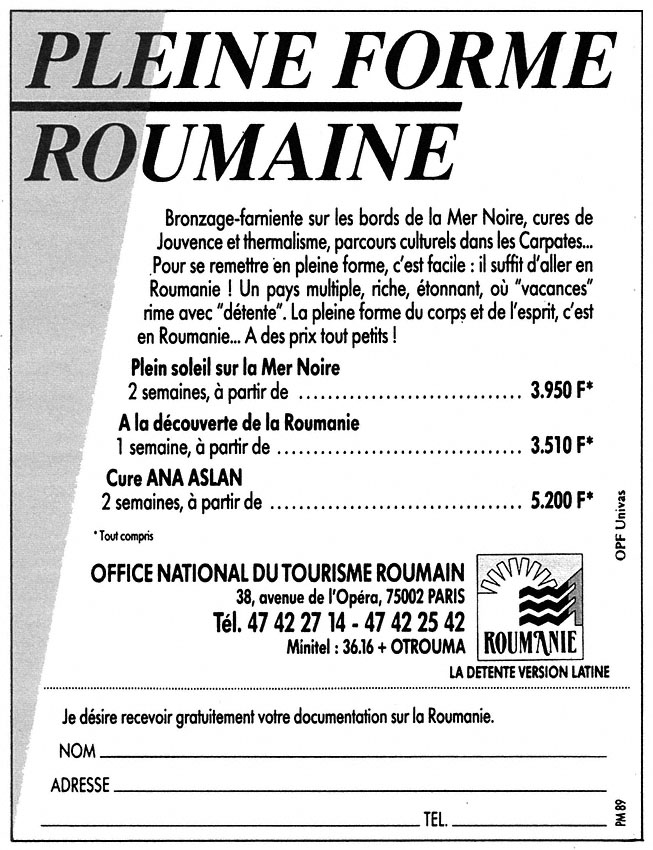 Marque Roumanie 1989