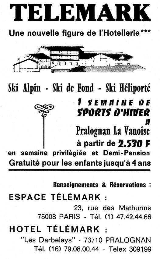 Publicit� Divers 1986