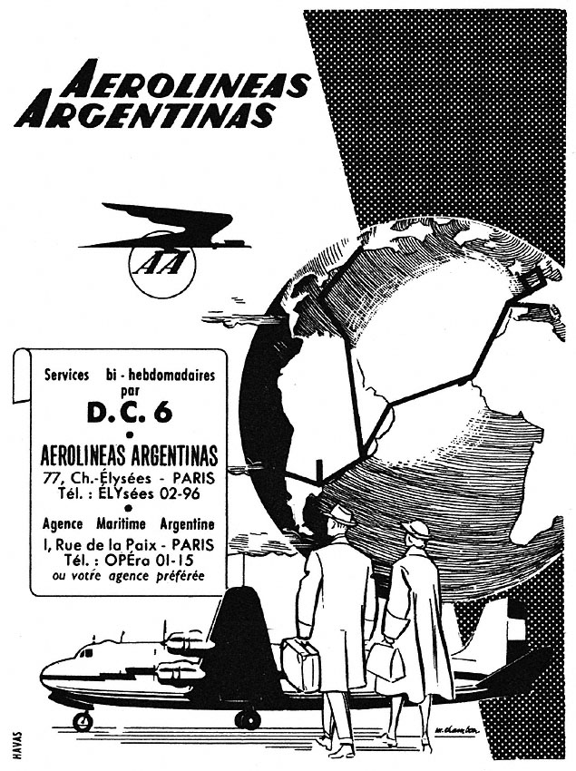 Marque Aerolineas Argentinas 1952