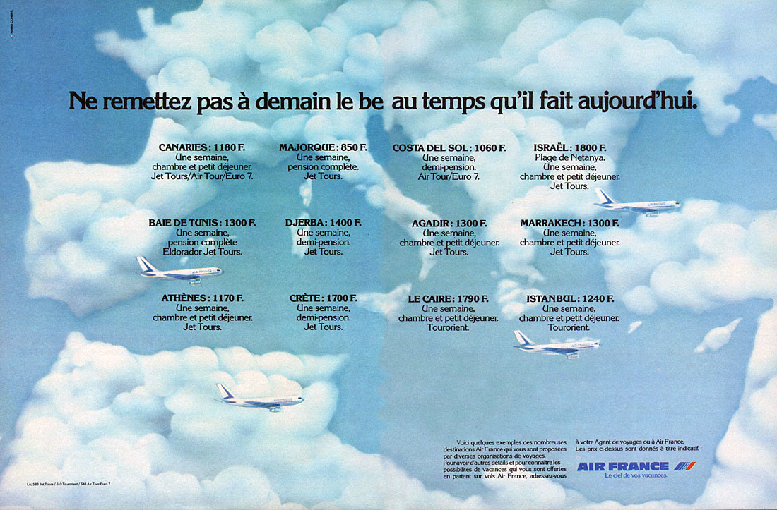 Publicit� Air France 1977