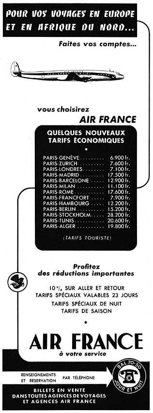 Marque Air France 1954
