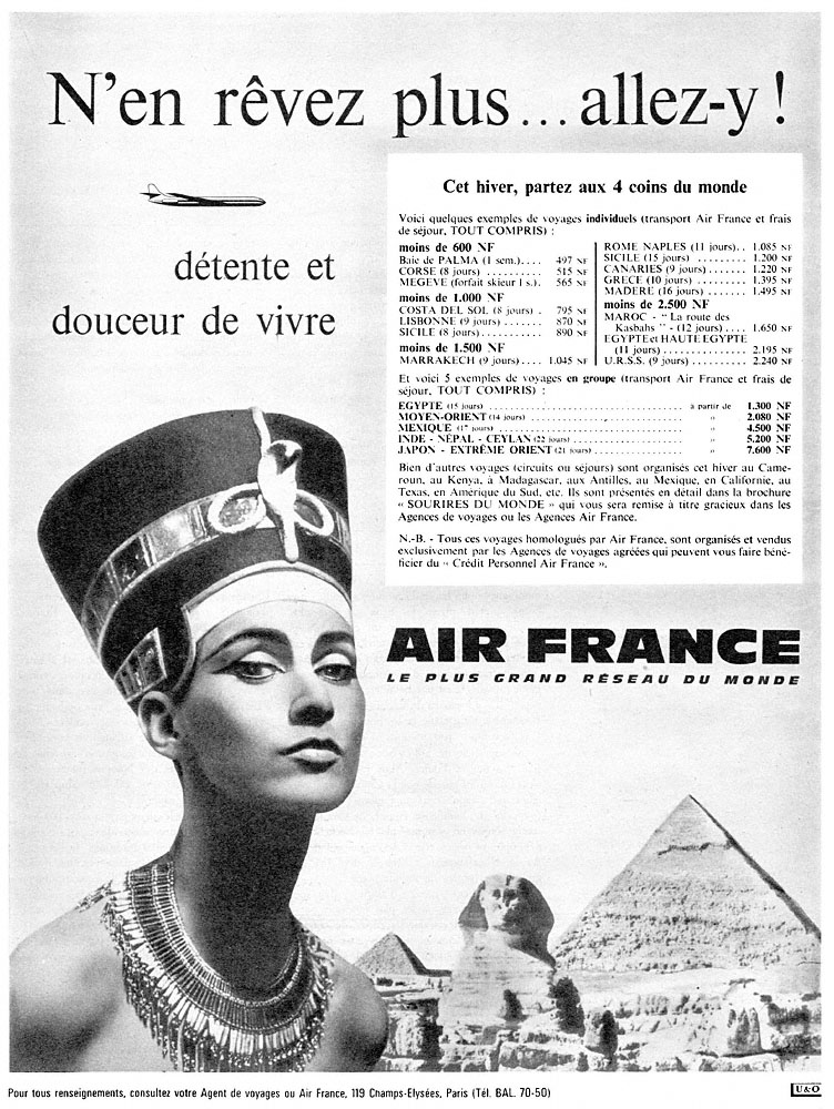 Publicit� Air France 1962