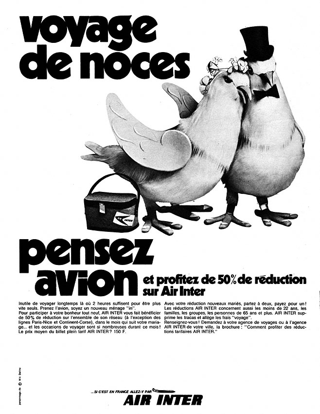Publicit� Air Inter 1970