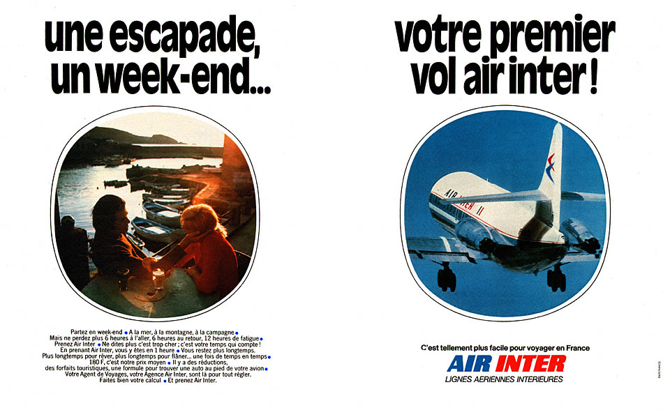 Publicit� Air Inter 1973