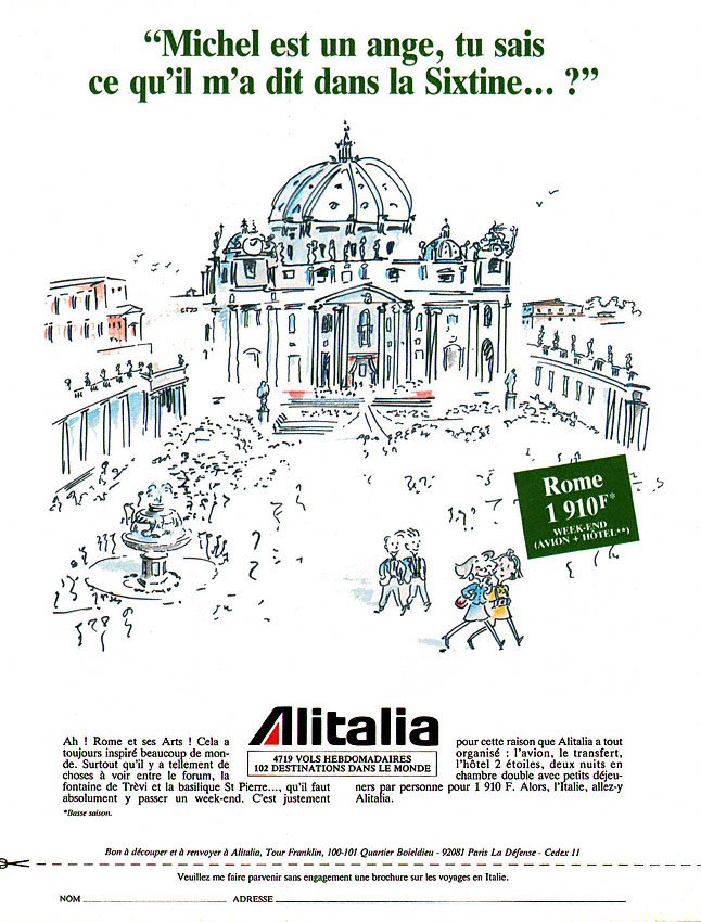 Publicit� Alitalia 1989