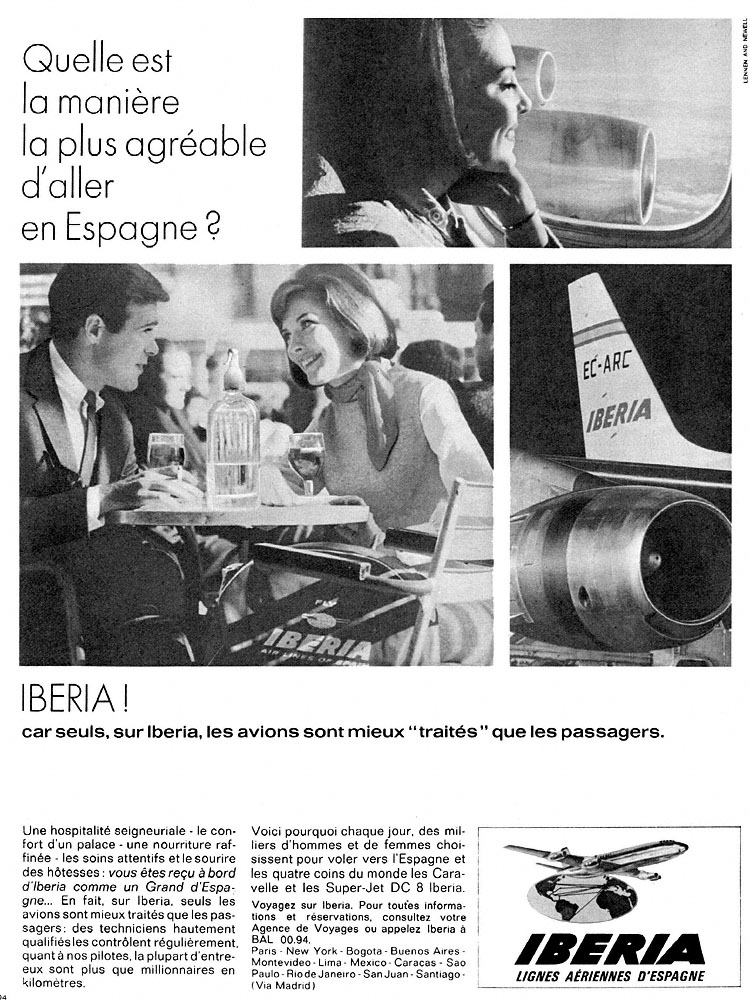 Publicit� Iberia 1965