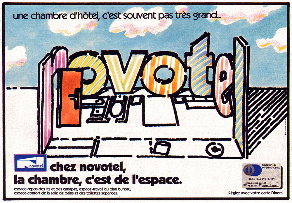 Publicit� Novotel 1982