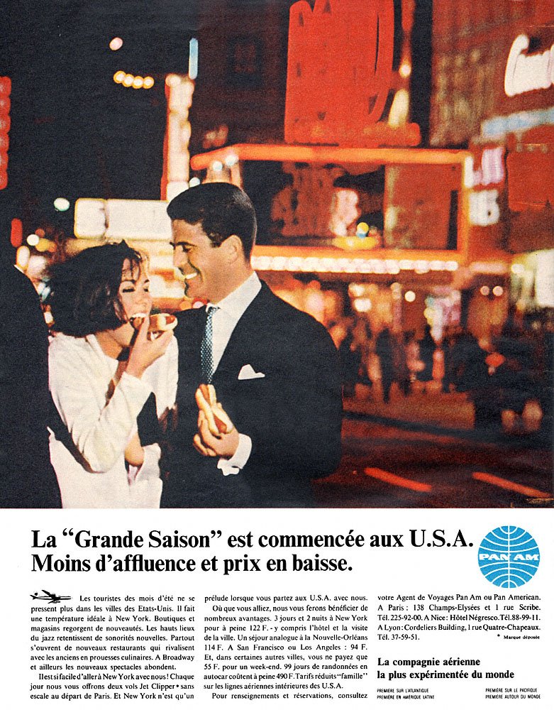 Publicit� Pan American 1965