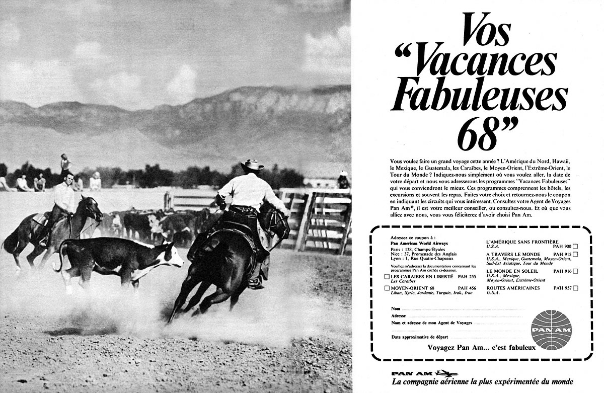 Publicit� Pan American 1968
