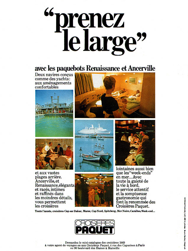 Publicit� Paquet 1968