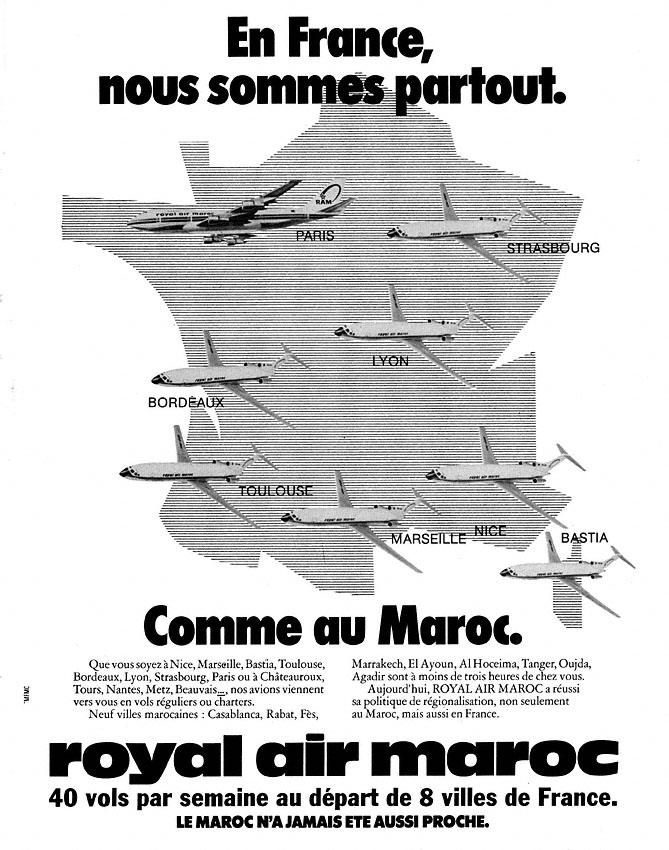 Publicit� Royal Air Maroc 1979